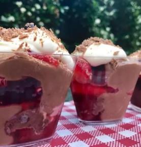 Individual Chocolate Berry Trifles (GF/V) - 12 pieces