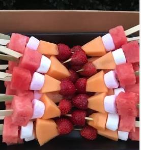 Marshmallow Fruit Skewers - 30 pieces