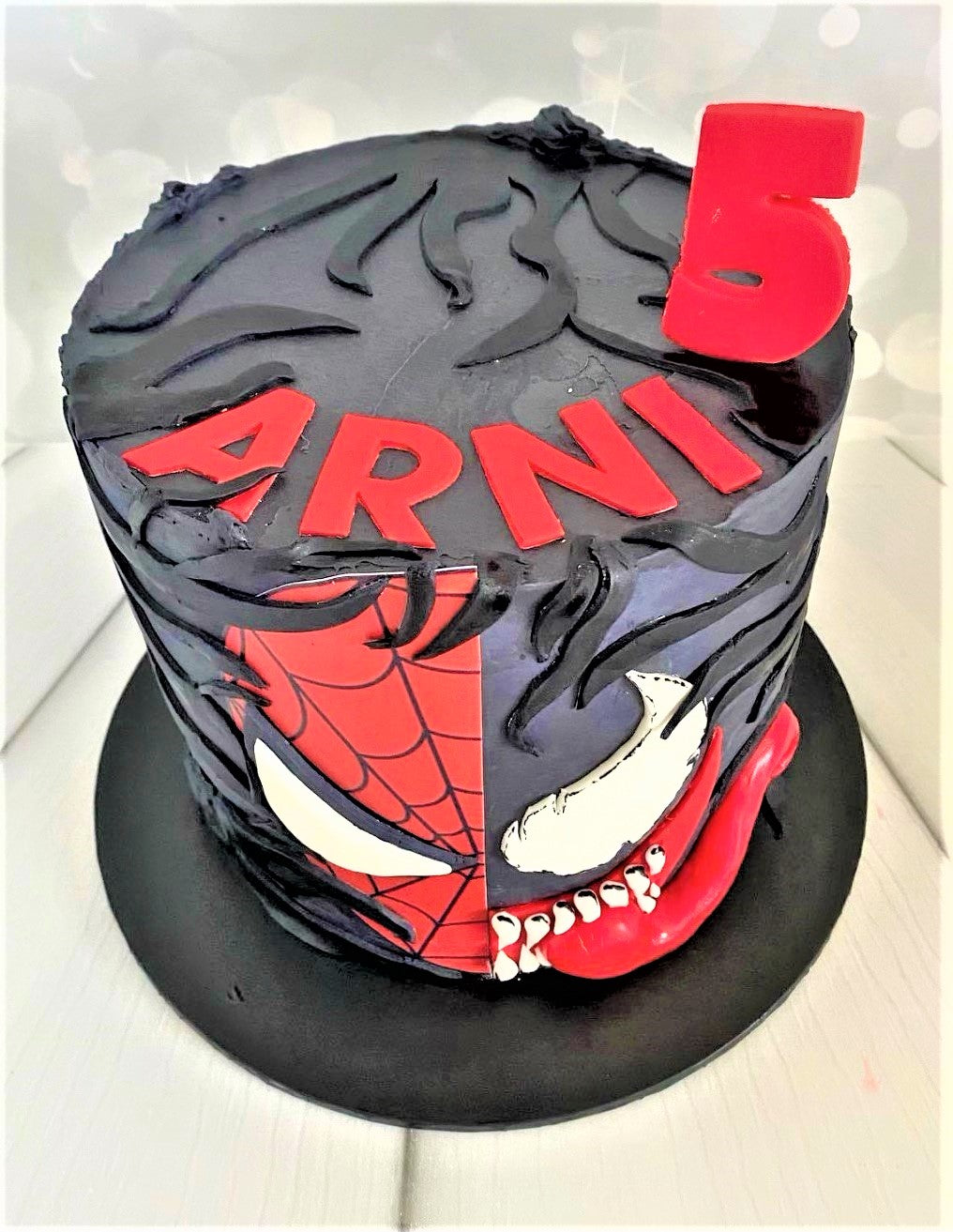 Venom Birthday Cake Topper Template Printable DIY | Bobotemp